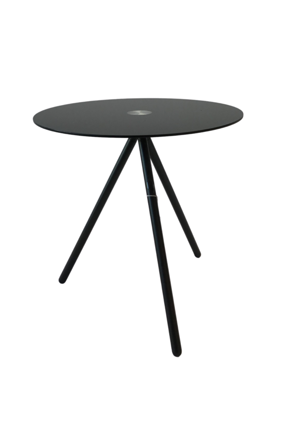 Koffietafel blinkend zwart rond