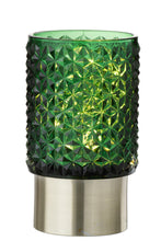 Afbeelding in Gallery-weergave laden, J-Line Windlicht + led glas groen
