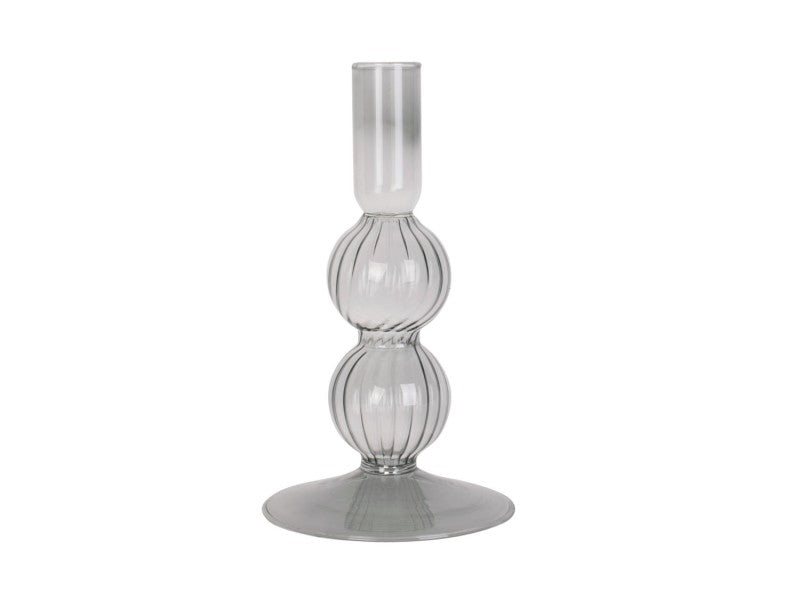 Present Time Kandelaar Swirl Bubbles zwart