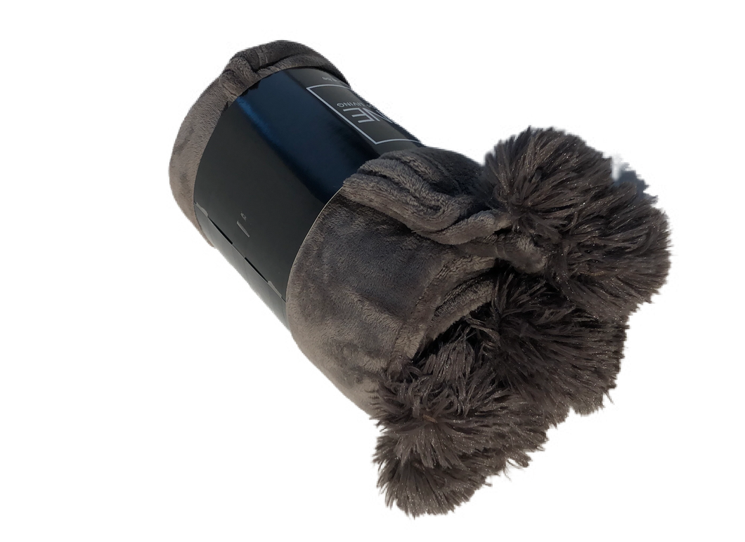 J-Line Plaid Pompom