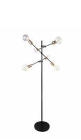 Dome Deco Vloerlamp zwart en goud