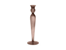 Afbeelding in Gallery-weergave laden, Present Time Kandelaar Swirl Large Chocolade bruin

