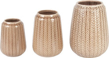 Afbeelding in Gallery-weergave laden, J-Line Vaas Knitted Small/ Large
